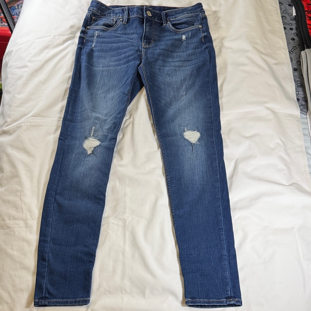White House Black Market Blue Skinny Jeans